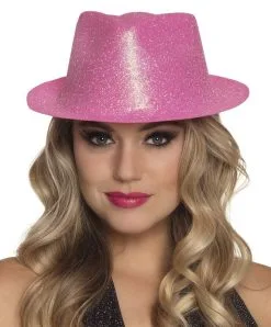 Hoed Sparkle Neon Roze