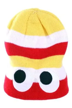 Muts Gebreid Rood, Wit En Geel