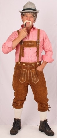 Lederen Lederhose Bruin