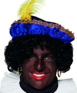 Baret Piet Satijn Blauw