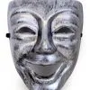 Zilveren Narren Masker