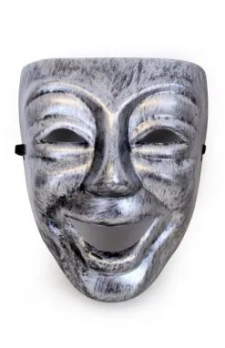 Zilveren Narren Masker