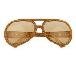 Party Bril Goud Glitter