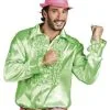 Disco Blouse Lime Groen Met Roezels