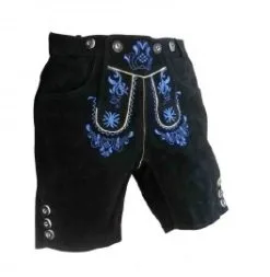 Lederen Dames Lederhose Zwart