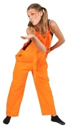 Fluor Oranje Tuinbroek Kids