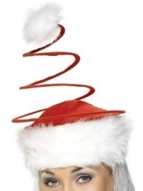 Kerstmuts Met Rode Spiraal